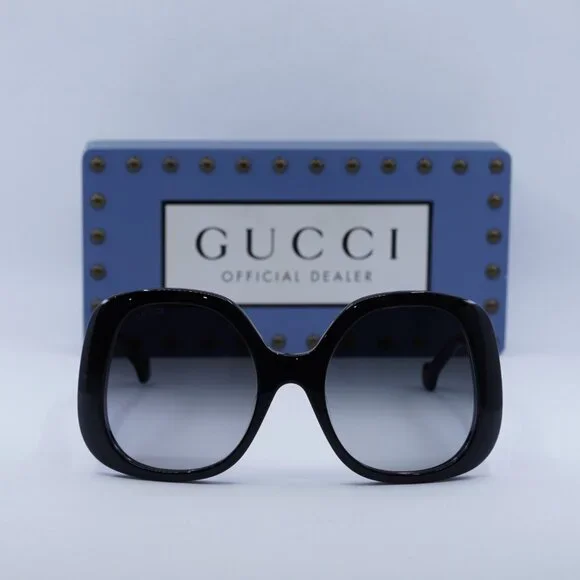 Gucci GG1235S 001 Square Sunglasses - Black\\Grey Gucci Grey Square Ladies Sunglasses GG1235S 001 55  main image 4